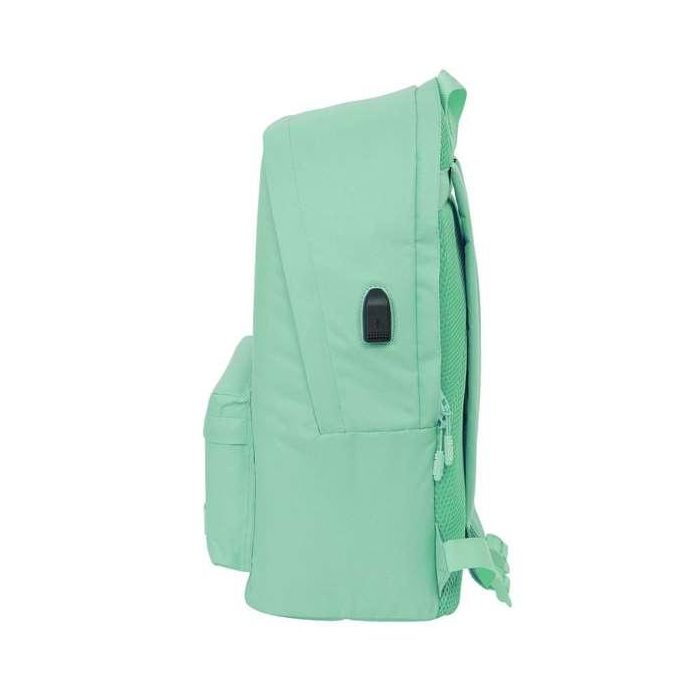 Safta Mochila Doble para Portátil 15,6"+USB Munich Turquesa 31x44x18 cm 2