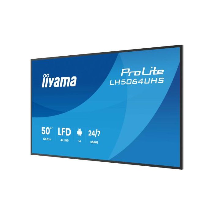 iiyama LH7564UHS-B1AG pantalla de señalización Pantalla plana para señalización digital 190,5 cm (75") Wifi 500 cd / m² 4K Ultra HD Negro Android 24/7 5 iiyama LH7564UHS-B1AG pantalla de señalización Pantalla plana para señalización digital 190,5 cm (75") Wifi 500 cd / m² 4K Ultra HD Negro Android 24/7 5
