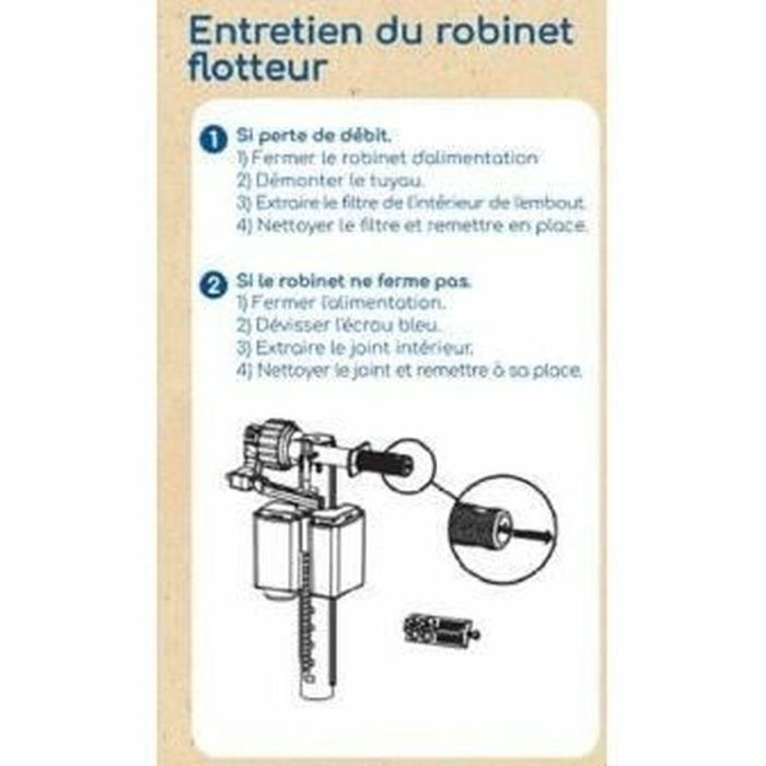 Rousseau AAAAX63332 Kit Cisterna Inodoro Extraíble – Certificado NF – Silencioso – Antisifonaje – Ajustable 6