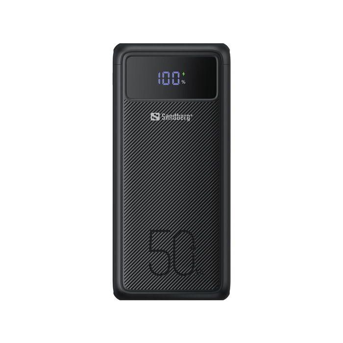 Sandberg Powerbank Batería Externa 50000mAh USB-C PD 130W Compatible con USB-A, Carga Rápida Portátiles y Móviles, Lámpara Integrada 3 Sandberg Powerbank Batería Externa 50000mAh USB-C PD 130W Compatible con USB-A, Carga Rápida Portátiles y Móviles, Lámpara Integrada 3