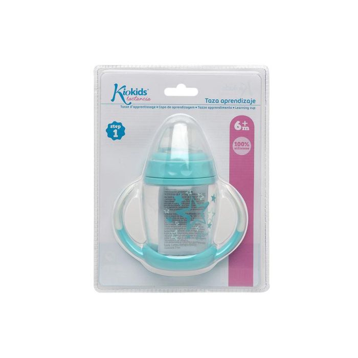 KioKids Taza de Aprendizaje Step 1 Estrellas Soft Nordic Azul +6 Meses 4