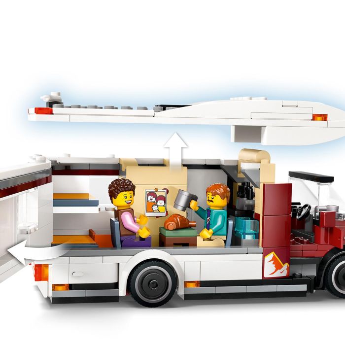 Lego Juego de Construcción Autocaravana Aventurera de Vacaciones City para Niños de 6+ Años 2