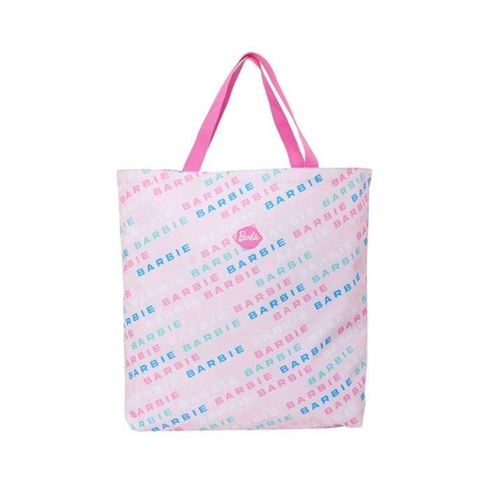Bolso Mujer Barbie Logomania Rosa claro 50 x 45 x 10 cm 0 Bolso Mujer Barbie Logomania Rosa claro 50 x 45 x 10 cm 0