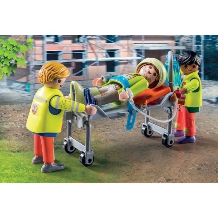 Playmobil 71202 Ambulancia City Life con Luz y Sonido, Puertas Abatibles, Camilla y Accesorios Médicos Detallados 4 Playmobil 71202 Ambulancia City Life con Luz y Sonido, Puertas Abatibles, Camilla y Accesorios Médicos Detallados 4