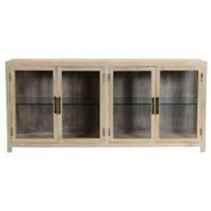 Aparador Home ESPRIT Natural Cristal Madera de mango 178 x 40 x 80 cm