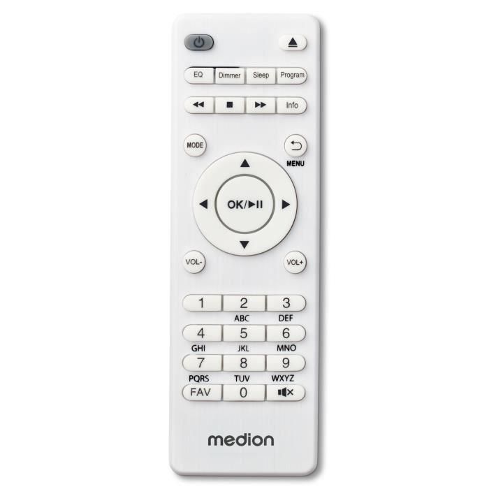 Medion AAAPE16825 Minicadena Hi-Fi Radio por Internet DAB/FM Reproductor de CD 2x15W RMS Blanco 3