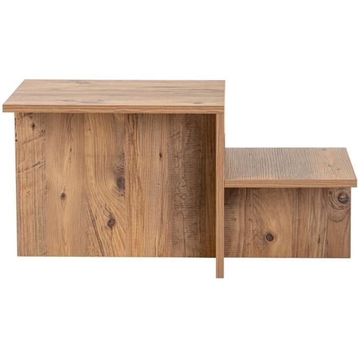 Mesa de centro HARMONY CAL1730423409795 Rectangular Pino Atlántico 80 x 40 x 40 cm 5