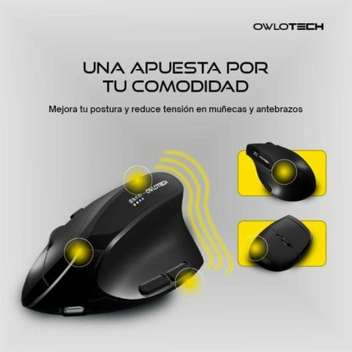 Ratón Owlotech Negro 4