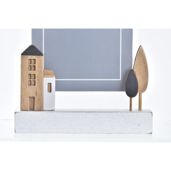 DKD Home Decor Marco Foto 13x18 cm Urban para Fotos Madera y Acrílico Blanco Marrón, Detalles Casas (Juego de 2 Unidades) 2 DKD Home Decor Marco Foto 13x18 cm Urban para Fotos Madera y Acrílico Blanco Marrón, Detalles Casas (Juego de 2 Unidades) 2