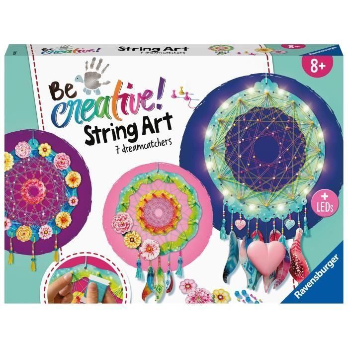 Ravensburger 4005556182350 - String Art Dreamcatchers - Kit de Arte para niños de 8 años+