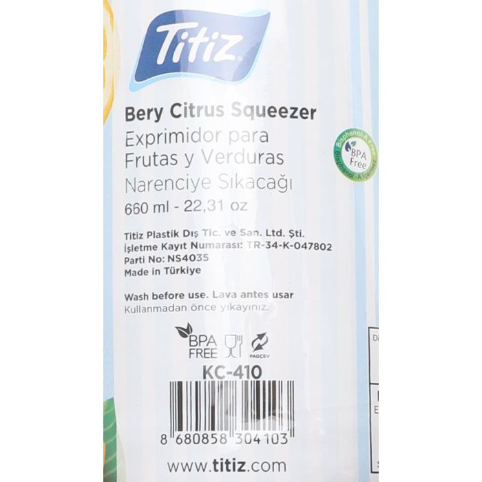 Exprimidor de limón 660 ml vidrio - Titiz (24 Unidades) 2