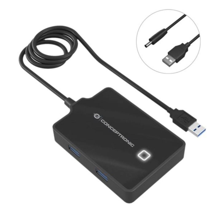 Hub Usb 3.0 Conceptronic Hubbies11B 4 Hub Usb 3.0 Conceptronic Hubbies11B 4
