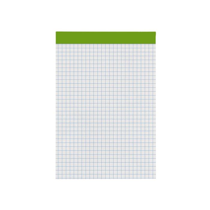 Bloc Notas Liderpapel Cuadro 4 mm A6 80 Hojas 60 gr-M2 Perforado Sin Tapa 10 unidades 1