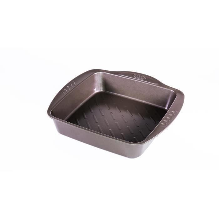 Fuente Cuadrada Acero Asimetria Pyrex 24x24 cm 3 Fuente Cuadrada Acero Asimetria Pyrex 24x24 cm 3