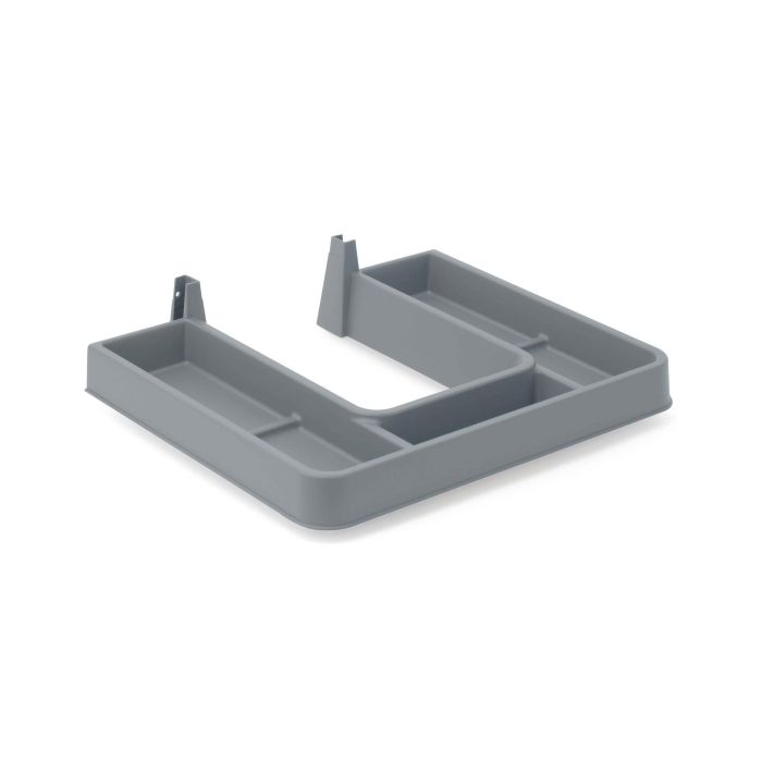 Herrajes Fab.Nacional Baine Salva Sifón Recto con Bandeja para Cajón de Muebles Acabado Blanco 1