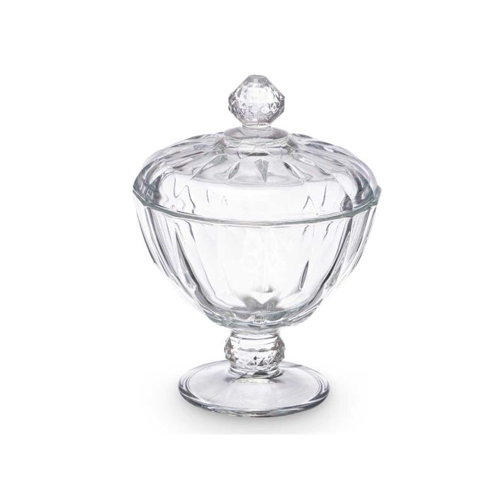 Bombonera Con Pie Diamond Pasabahce 11x15x11 cm - Vidrio Transparente (10 Unidades) 1 Bombonera Con Pie Diamond Pasabahce 11x15x11 cm - Vidrio Transparente (10 Unidades) 1