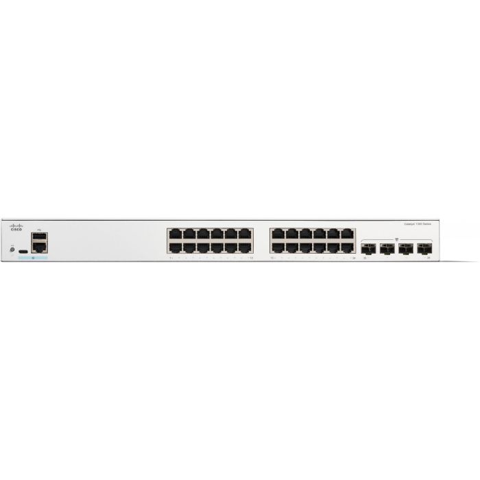 Cisco CATALYST 1300 24-PORT GE 4X1G Switch Gestionado L2/L3 Gigabit Ethernet 24 Puertos RJ-45 4 Puertos SFP 1