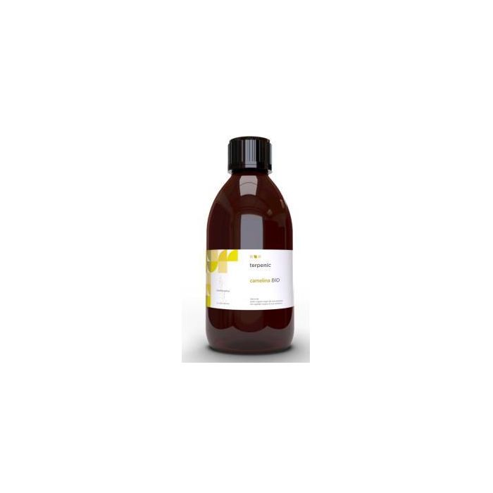 TERPENIC Camelina Bio Aceite Vegetal 250ml - Antioxidante, Emoliente y Regenerador Cutáneo de 1ª Presión en Frío