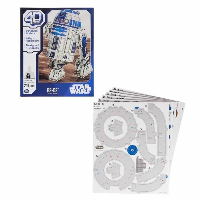 Spin Master R2-D2 SPI6069817 Modelo 4D para Construir - Figura de Star Wars de 28 cm Spin Master R2-D2 SPI6069817 Modelo 4D para Construir - Figura de Star Wars de 28 cm