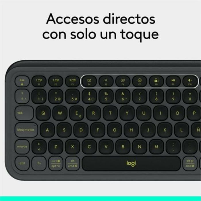 Teclado Inalámbrico Logitech Gris Qwerty Español QWERTY 1