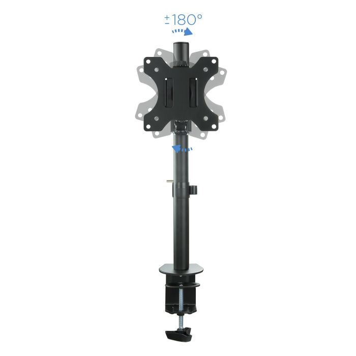 TooQ Soporte de Mesa Giratorio e Inclinable para Monitor/TV 13-32 Pulgadas, VESA 75x75-100x100 mm, Negro 1