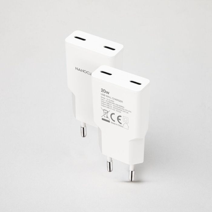 Cargador de Pared NANOCABLE 10.10.2023 Blanco 20 W 5