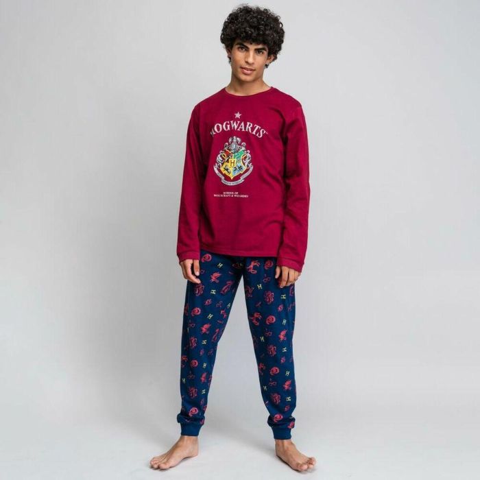 Pijama Harry Potter Hombre Rojo (Adultos) 1 Pijama Harry Potter Hombre Rojo (Adultos) 1