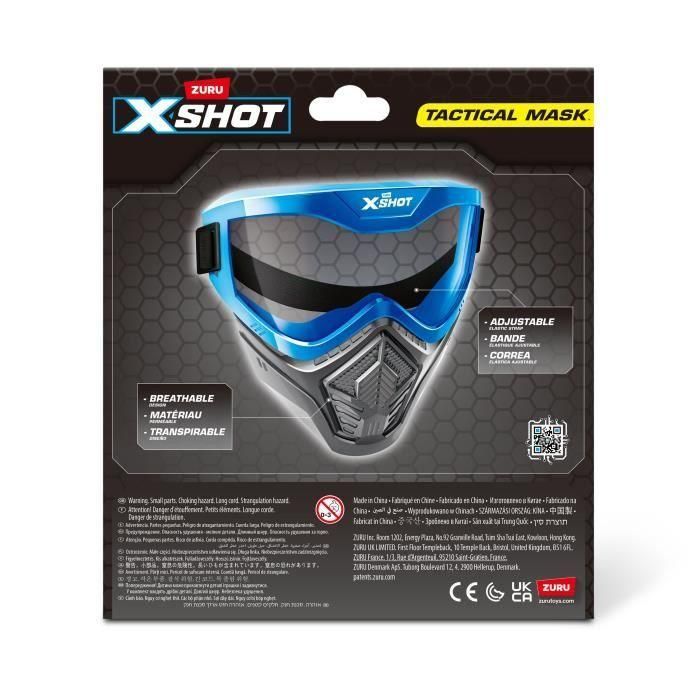 X-Shot Gafa y Máscara Protectora de Juguete, Color Azul, para Niños de 3 Años en Adelante 3