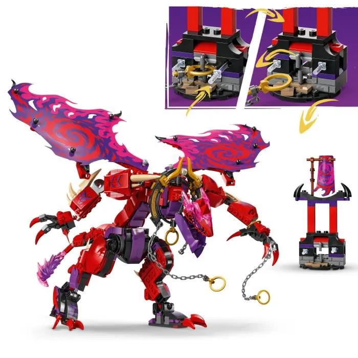 Lego 71832 NINJAGO Thunderfang: Dragón del Caos - Set de construcción de juguete para niños de 8 años en adelante 3