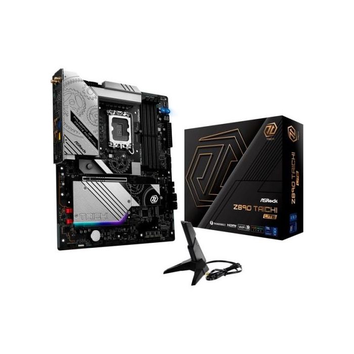 Placa ASRock Z890 Taichi Lite,Intel,1851,Z890,4Ddr5,256Gb,2Hdmi+Thunderbolt,4Sata3+4M.2,1X5 +1X2.5 Gigabitlan,Wifi7+Bt5.4,13Usb3.2,Atx 4