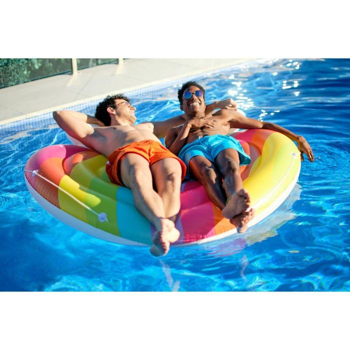 Bestway Isla Flotante Hinchable Arcoiris 175x163 cm Playa y Piscina 43722