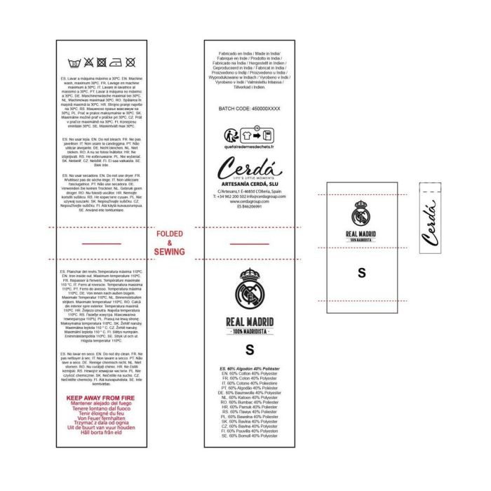 Cerdá Pijama Largo Single Jersey Real Madrid S Adulto Blanco 2 Cerdá Pijama Largo Single Jersey Real Madrid S Adulto Blanco 2