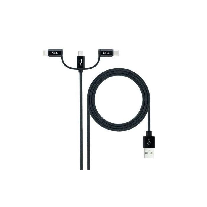 Cable USB NANOCABLE 10.01.3200 Negro 1 m (1 unidad) Cable USB NANOCABLE 10.01.3200 Negro 1 m (1 unidad)