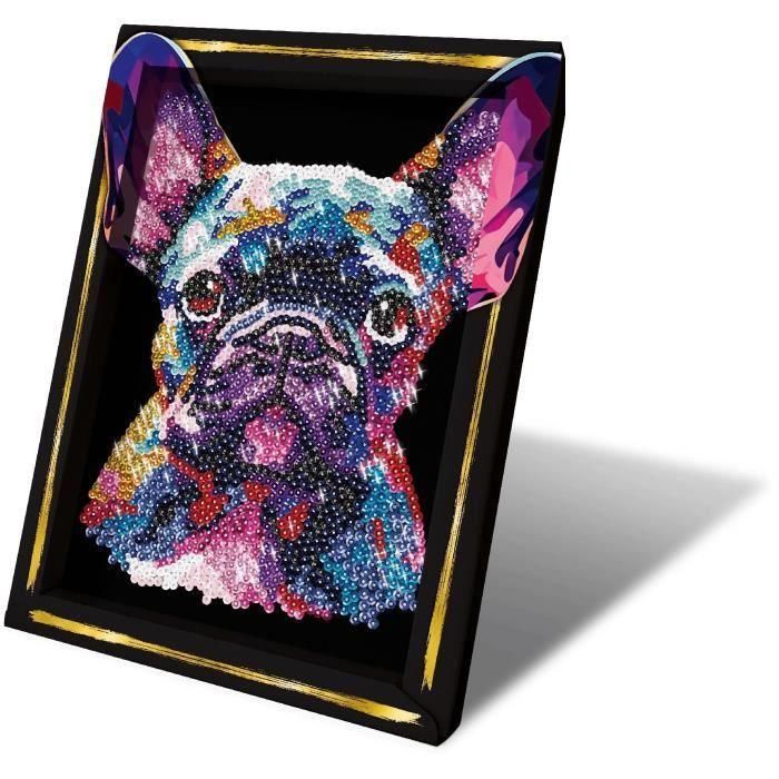 Kit de ocio creativo - LANSAY - Colección Lentejuelas - Perro pop art - A partir de 14 años 1 Kit de ocio creativo - LANSAY - Colección Lentejuelas - Perro pop art - A partir de 14 años 1