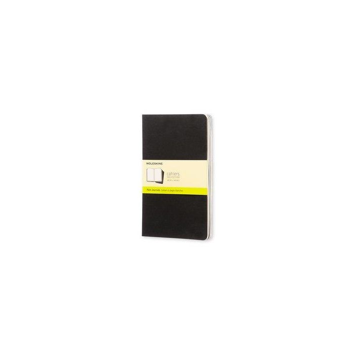 Cuaderno Moleskine Cahier 13X21 80H Lisa Negra Set De 3