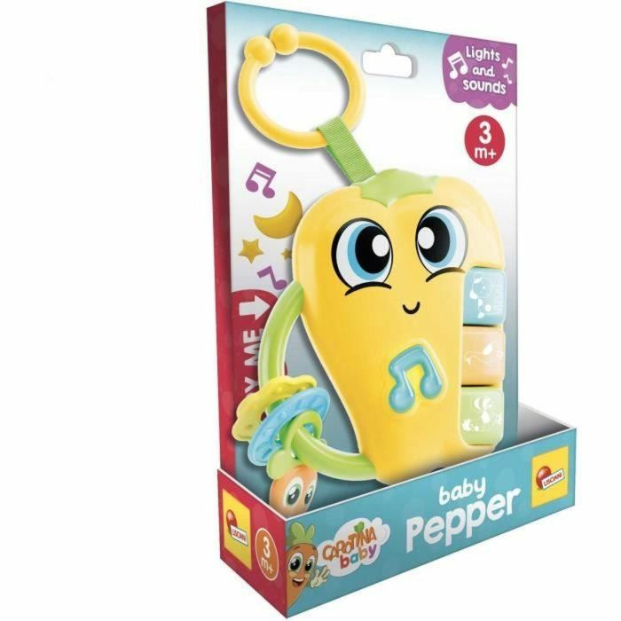 Lisciani Giochi LIS8008324109883 Pepper Sonajero Electrónico CAROTINA BABY con Sonidos y Melodías Alegres y Mordedores 3 Lisciani Giochi LIS8008324109883 Pepper Sonajero Electrónico CAROTINA BABY con Sonidos y Melodías Alegres y Mordedores 3