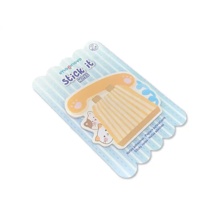 Imaginovo Bloc notas adhesivas Meow telefono 70x70 mm 20 hojas 3
