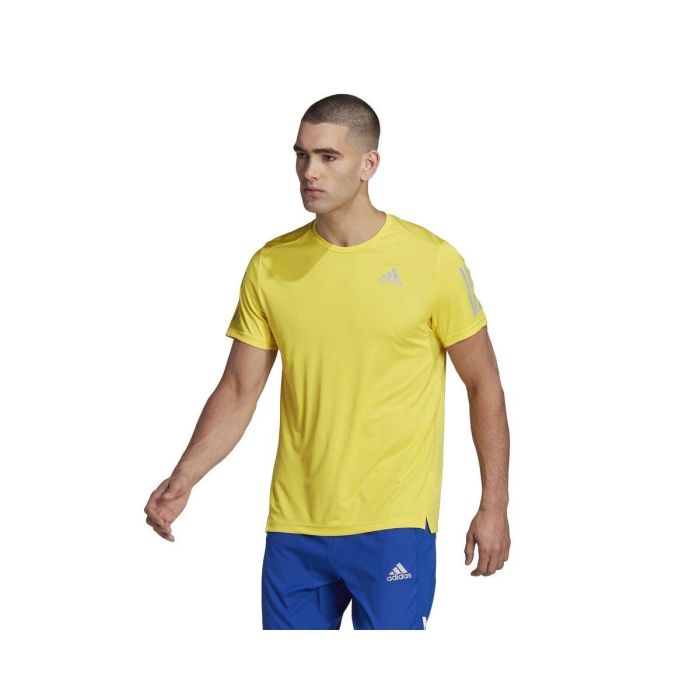 Camiseta de Manga Corta Hombre Adidas Amarillo M