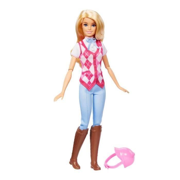 Barbie Hxj38 Muñeca Malibu Jinete de Equitación Articulada Inspirada en Netflix con Chaleco Rosa y Casco 4 Barbie Hxj38 Muñeca Malibu Jinete de Equitación Articulada Inspirada en Netflix con Chaleco Rosa y Casco 4
