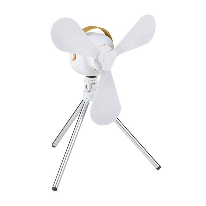Ventilador recargable de mesa usb, con aspas, 4 velocidades con mando 2 Ventilador recargable de mesa usb, con aspas, 4 velocidades con mando 2