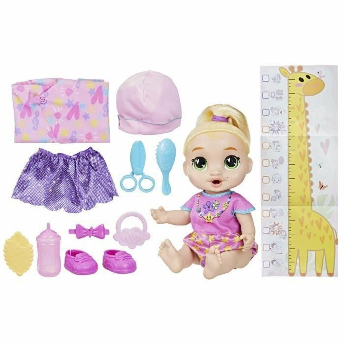 Hasbro Muñeca interactiva Baby Alive Baby Grows LaLa GooGoo HASG14445X0, más de 75 sonidos y frases, para niños de 3 años en adelante 5