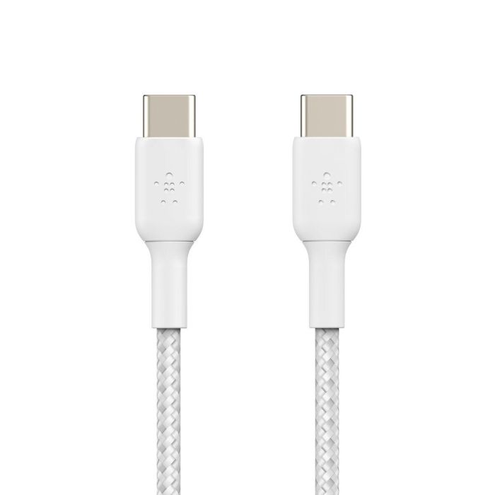 Cable USB-C Belkin CAB004BT2MWH2PK Blanco 2 m (2 Unidades) 0 Cable USB-C Belkin CAB004BT2MWH2PK Blanco 2 m (2 Unidades) 0