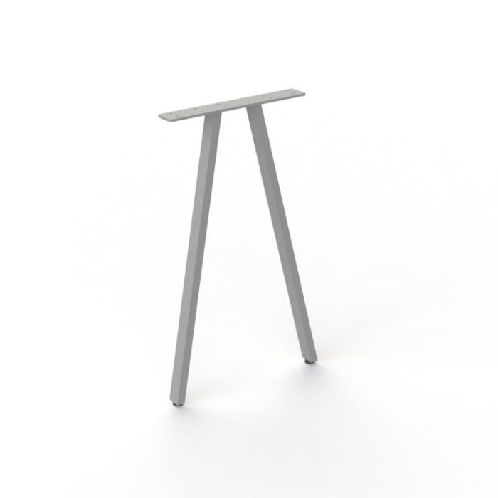 HERRAJES ALK Pata Metálica Anek para Mesas Ancho 418 mm Alto 720 mm Acabado Gris