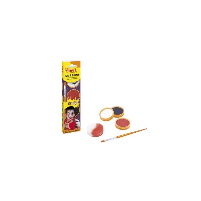 Maquillaje Jovi Crema Face Paint Set Scary Bote De 8 Ml Caja De 3 + Accesorios