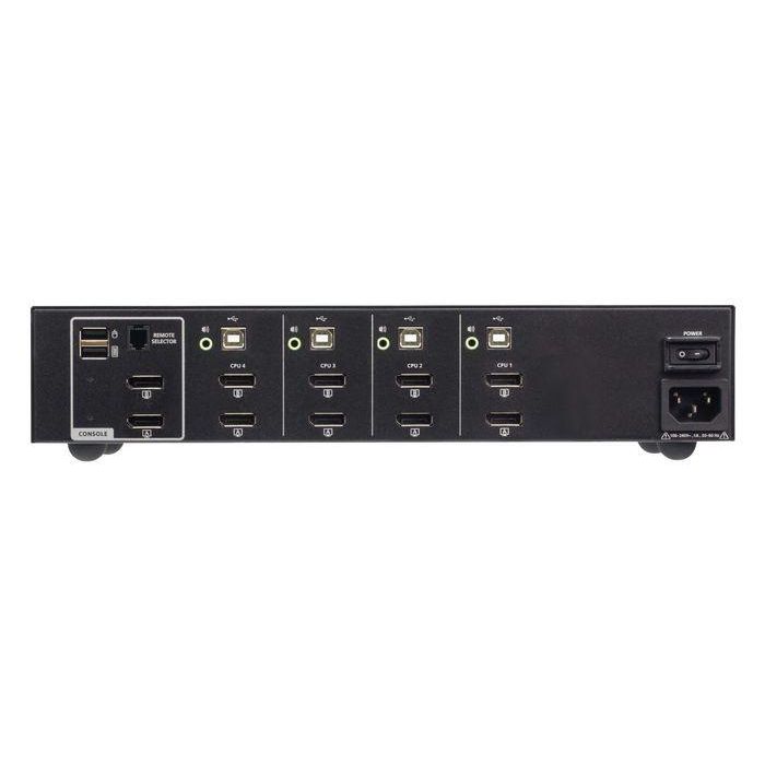Aten CS1144DP4 Switch KVM Seguro 4 Puertos USB DisplayPort Dual Display. Protege datos sensibles, compatible PSD PP v4.0 y NIAP. 1