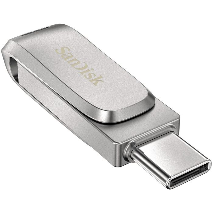 SanDisk Ultra Dual Drive Luxe 32GB USB 3.1 Type-C & Type-A, 150MB/s, Giratorio, Acero Inoxidable 2 SanDisk Ultra Dual Drive Luxe 32GB USB 3.1 Type-C & Type-A, 150MB/s, Giratorio, Acero Inoxidable 2