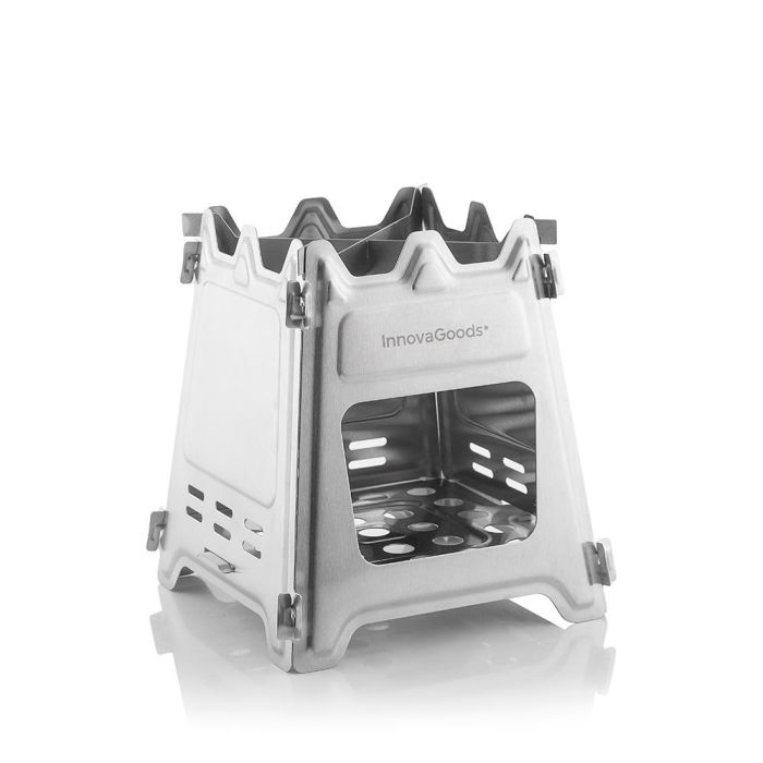 Hornillo de Acero Desmontable para Acampada Flamet InnovaGoods Hornillo de Acero Desmontable para Acampada Flamet InnovaGoods