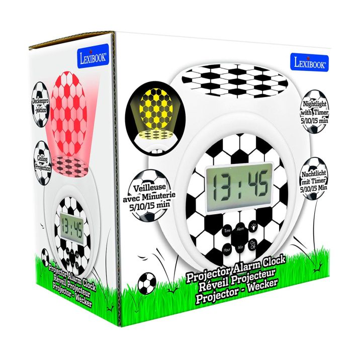 Lexibook Reloj Despertador Edición Fútbol RL977FO con Proyección de Balón 5