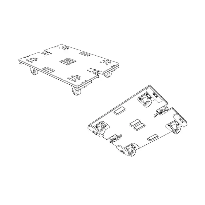 JBLPRO Cubierta y Tablón con Ruedas para Accesorios 2