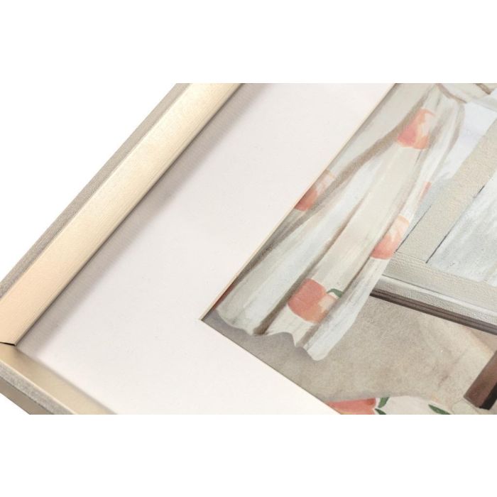 DKD Home Decor Cuadro Tradicional Multicolor 42 x 42 cm (2 Unidades) Lienzo y PS 1